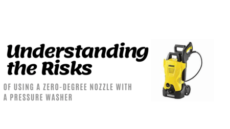 What are the Risks of using a Zero-Degree Nozzle with a Pressure Washer?